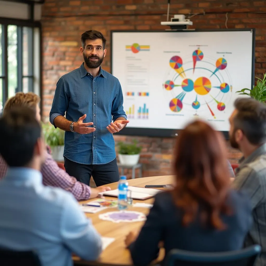 Interactive business training session
